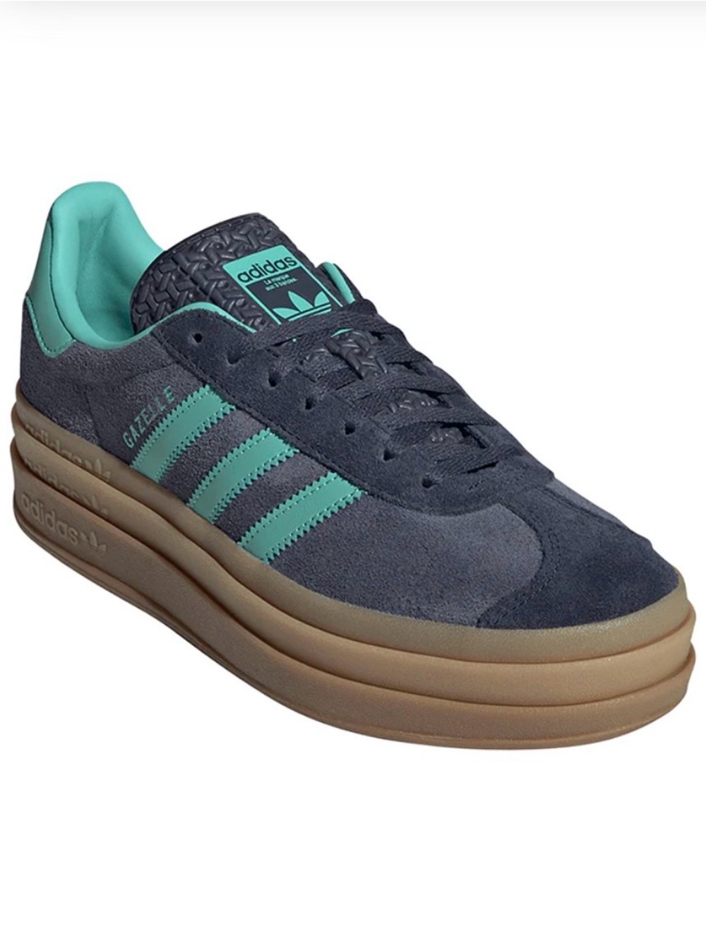 ADIDAS WOMENS Gazelle Bold Lace Up Sneakers $114.95 NWT Size 8